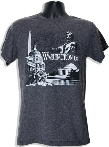 T-Shirt Washington DC Scene CHARCOAL HEATHER