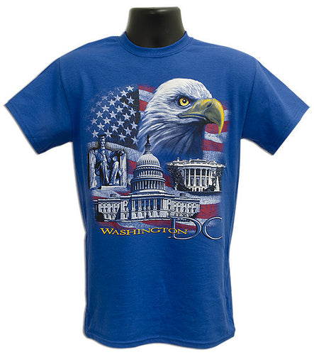 T-Shirt Washington DC Patriotic ROYAL