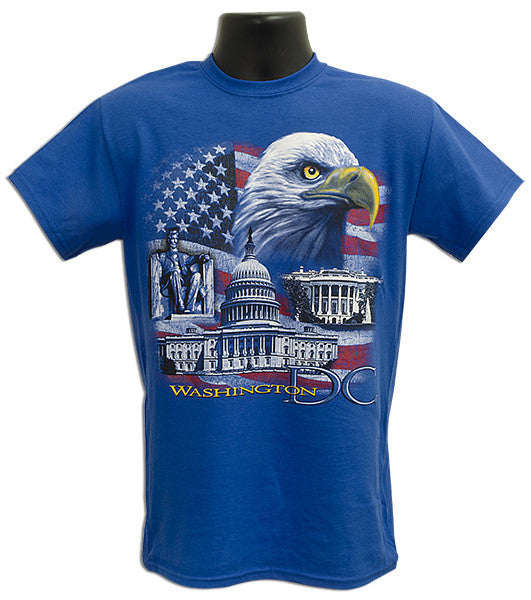 T-Shirt Washington DC Patriotic ROYAL