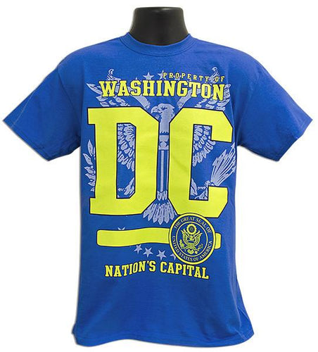 TSDC11R T-Shirt Washington DC Neon Ink ROYAL