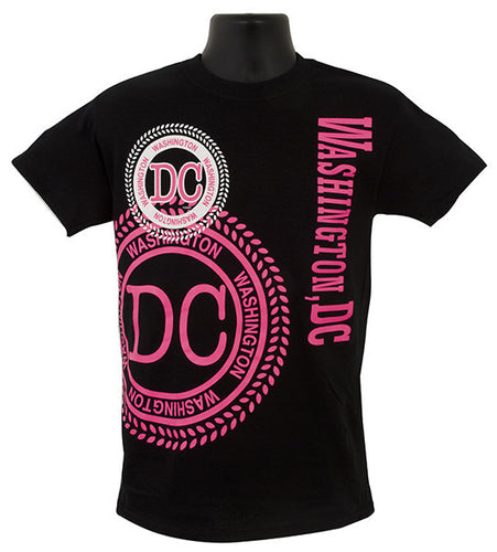 T-Shirt Washington DC Stamp BLACK XX