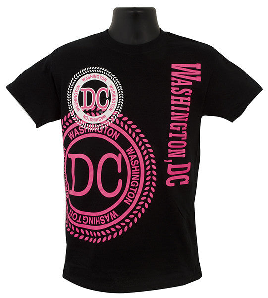 T-Shirt Washington DC Stamp BLACK XX