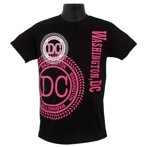 TSDC12B T-Shirt Washington DC Stamp BLACK