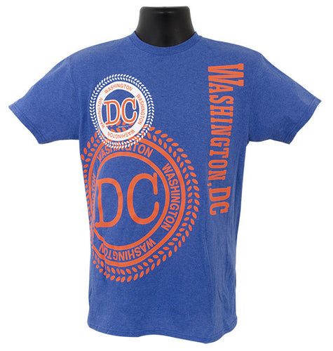 T-Shirt Washington DC Stamp ROYAL HEATHER XX