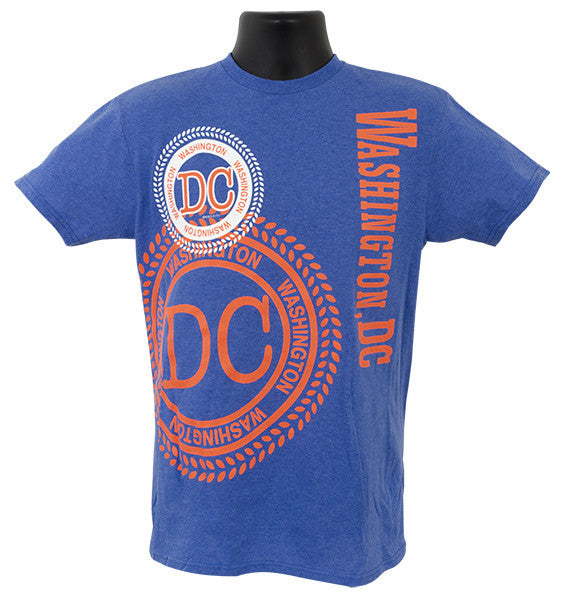 T-Shirt Washington DC Stamp ROYAL HEATHER XX