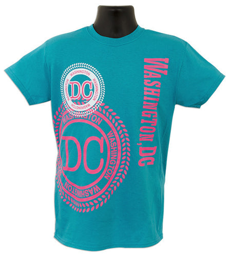 T-Shirt Washington DC Stamp TROP BLUE XX