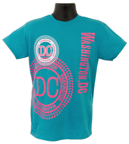 T-Shirt Washington DC Stamp TROP BLUE XX