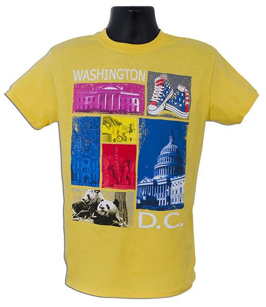 TSDC13D T-Shirt Washington DC Color Blocks DAISY