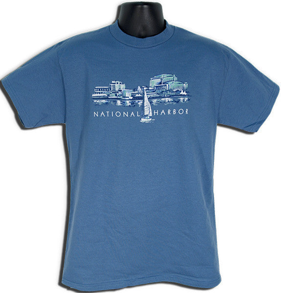 T-Shirt National Harbor Skyline SLATE