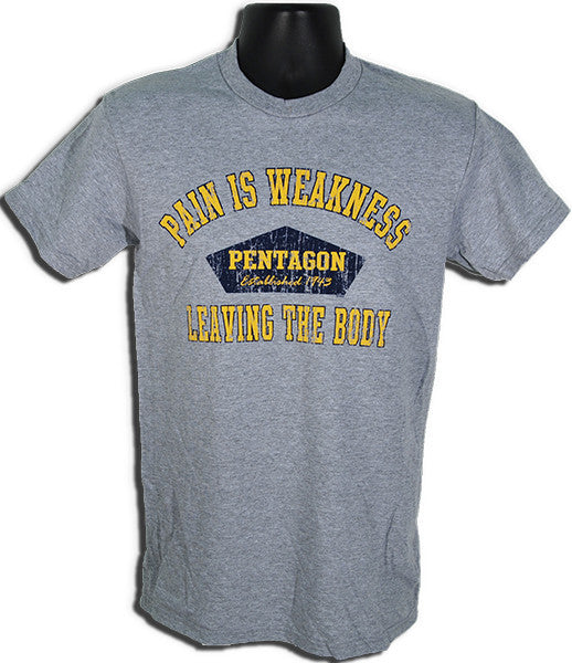 T-Shirt - Pentagon Pain is Weakness ANTHRACITE GREY