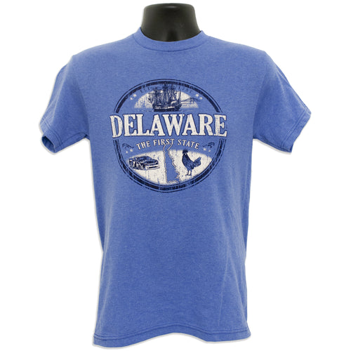 T-Shirt Delaware Circle ROYAL HEATHER