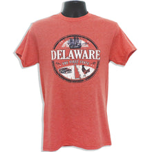 TSDE06R T-Shirt Delaware Circle RED HEATHER