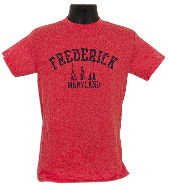 T-Shirt Frederick Distressed RED HEATHER