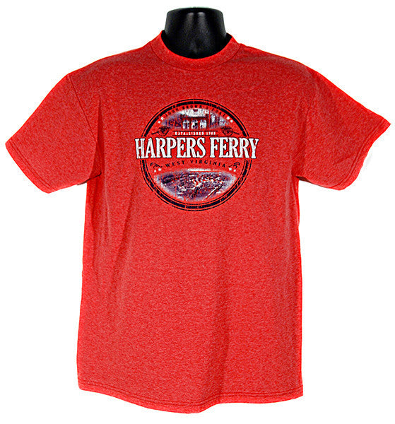 T-Shirt Harpers Ferry Circle Red Heather