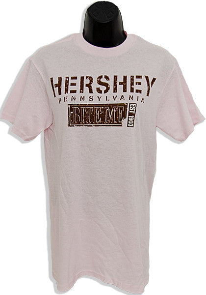 T-Shirt Hershey Bite Me Stencil PINK