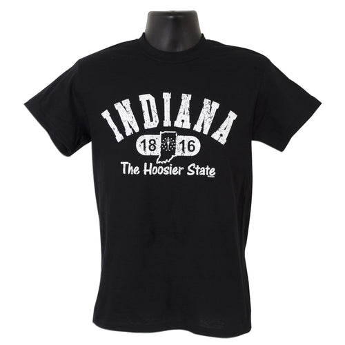 TSIN01B T-Shirt Indiana Distressed BLACK