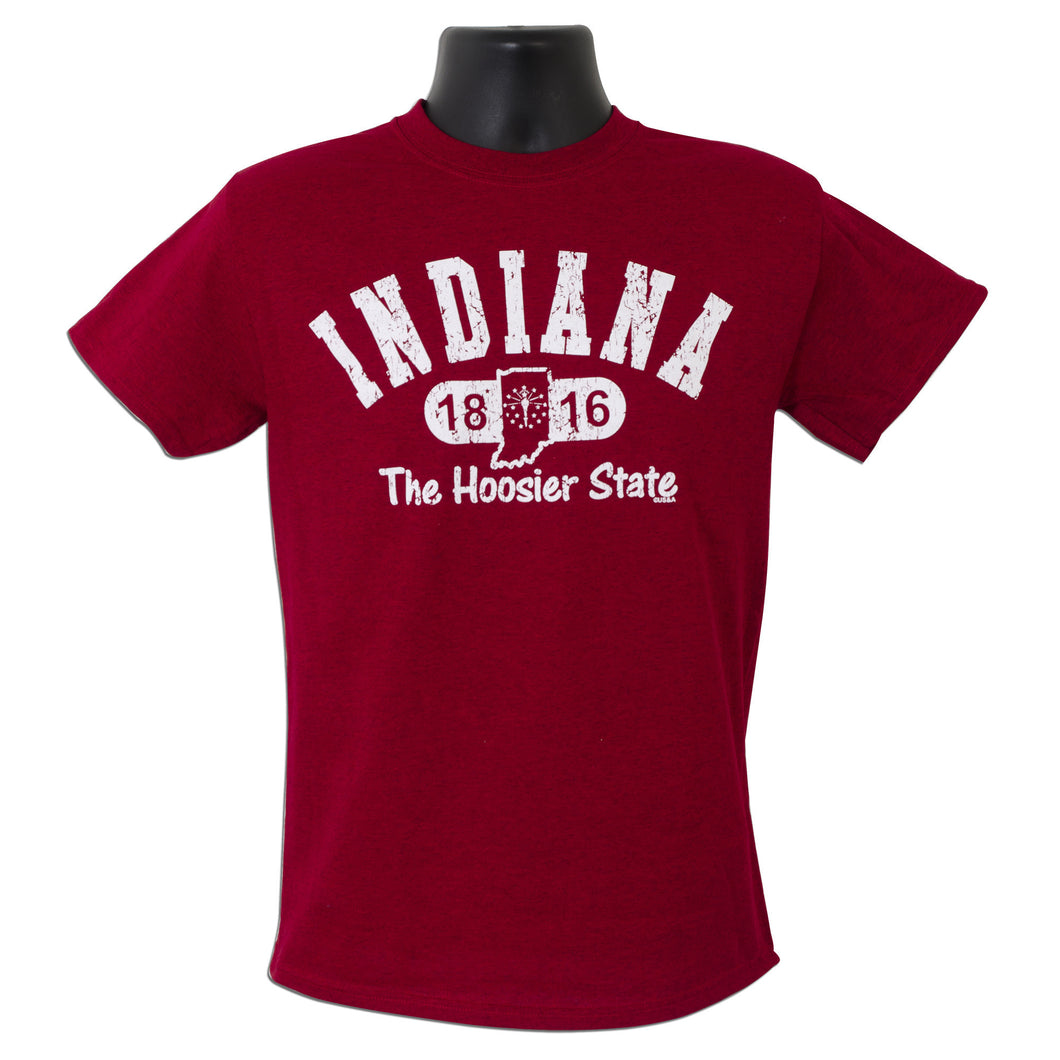 TSIN01C T-Shirt Indiana Distressed ANTIQUE CHERRY