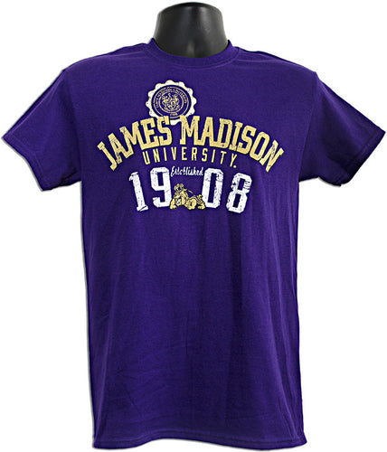 T-Shirt JMU Est. Arch - Purple