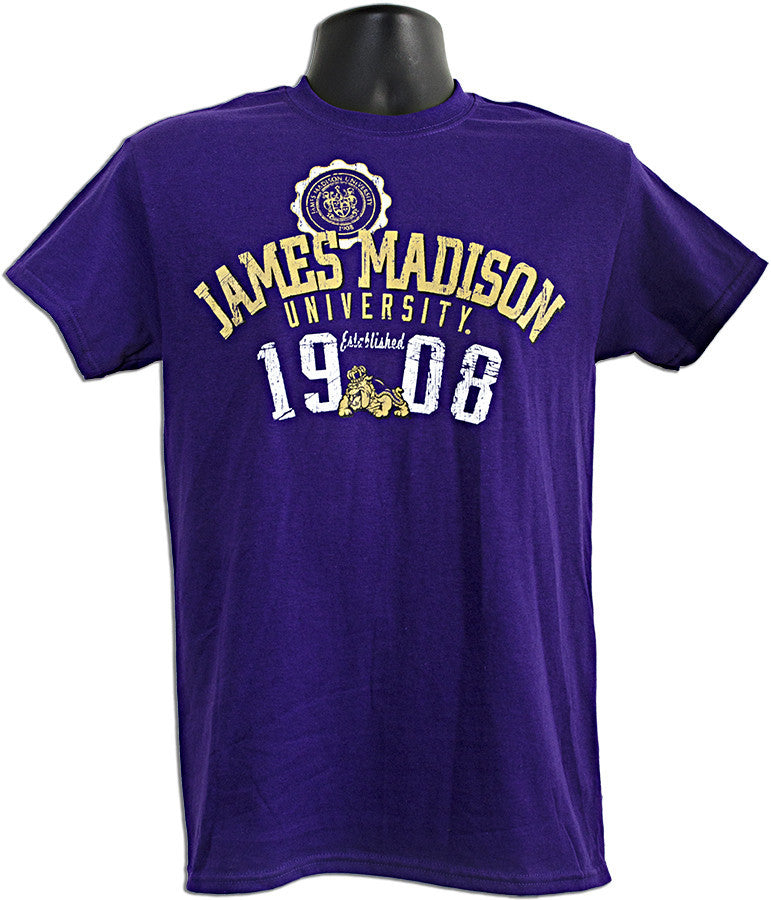 T-Shirt JMU Est. Arch - Purple