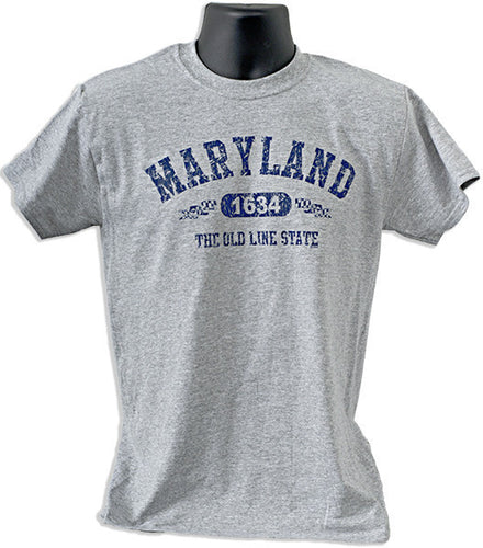 T-Shirt Maryland Distressed SPORT GREY