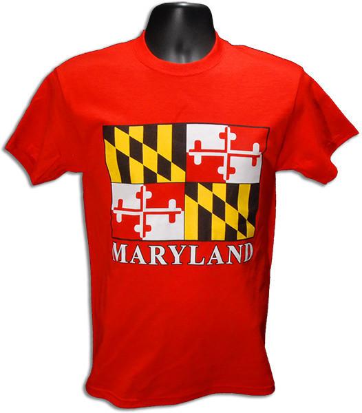 TSMD50R T-Shirt Maryland Flag RED