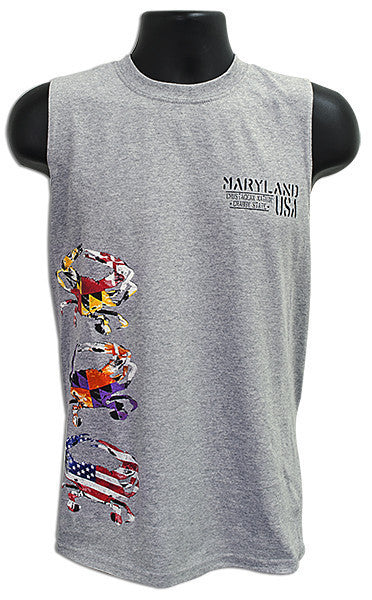 MUSCLE T Maryland Crab Stack SPORT GREY