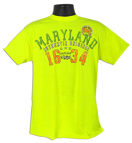 T-Shirt Maryland Arch 1634 SAFETY GREEN