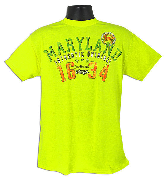 T-Shirt Maryland Arch 1634 SAFETY GREEN