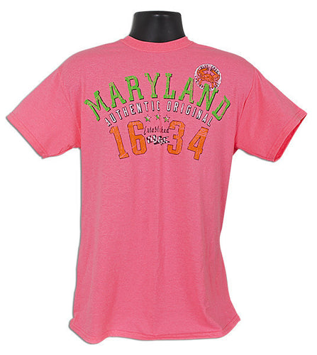 T-Shirt Maryland Arch 1634 SAFETY PINK