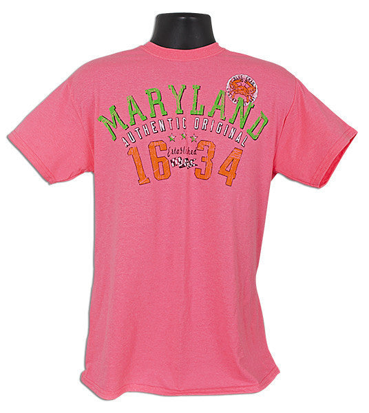 T-Shirt Maryland Arch 1634 SAFETY PINK