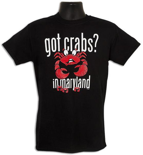 TSMD12B T-Shirt GOT CRABS Maryland - BLACK