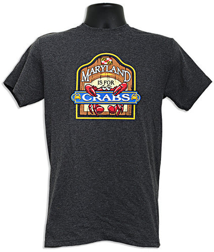 T-Shirt Maryland is for Crabs CHARCOAL HEATHER