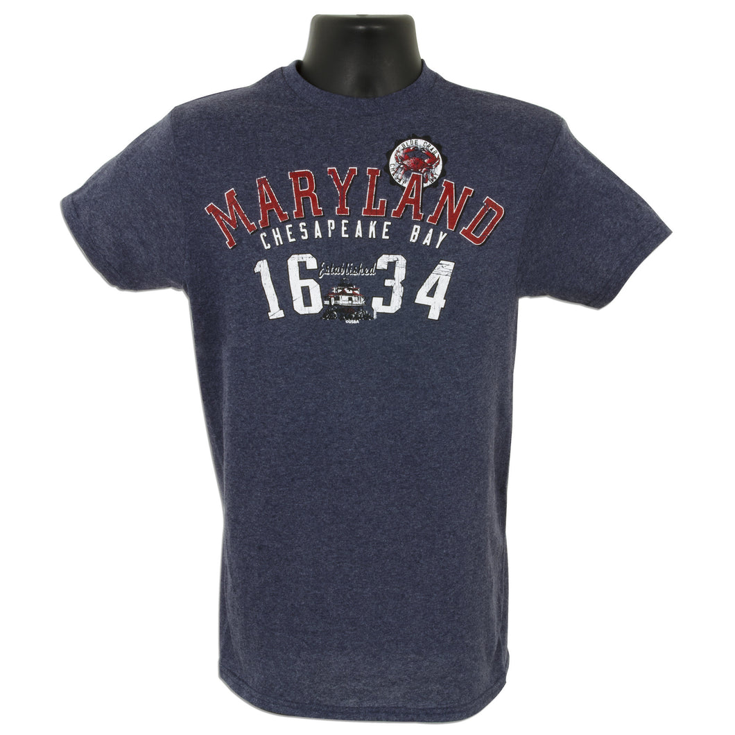 TSMD17D T-Shirt Maryland Arch 1634 DENIM HEATHER