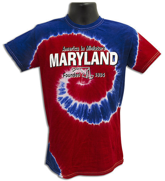 Tie Dye T - Maryland PATRIOTIC