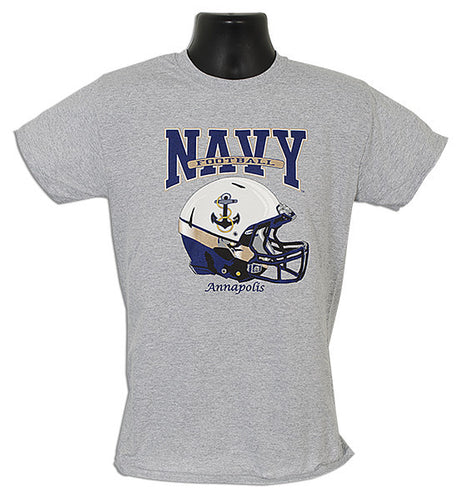 T-Shirt Navy Football Helmet SPORT GREY