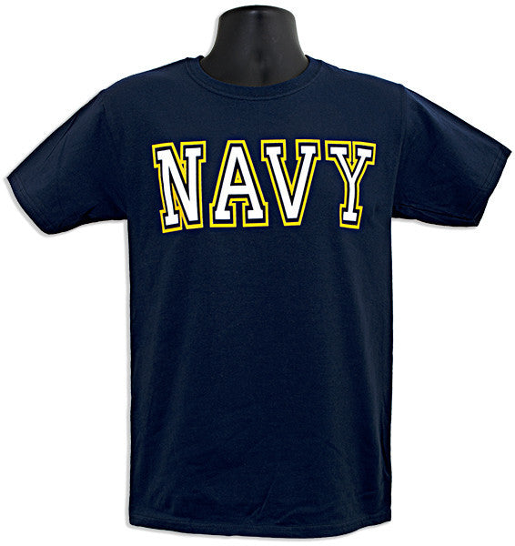 T-Shirt NAVY Word Navy Blue