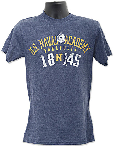 T-Shirt Naval Academy Est. Arch DENIM HEATHER