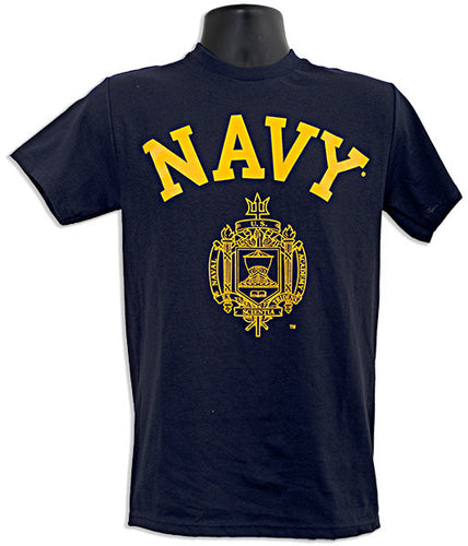 T-Shirt USNA Gold Crest NAVY