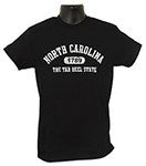 T-Shirt North Carolina Distressed BLACK
