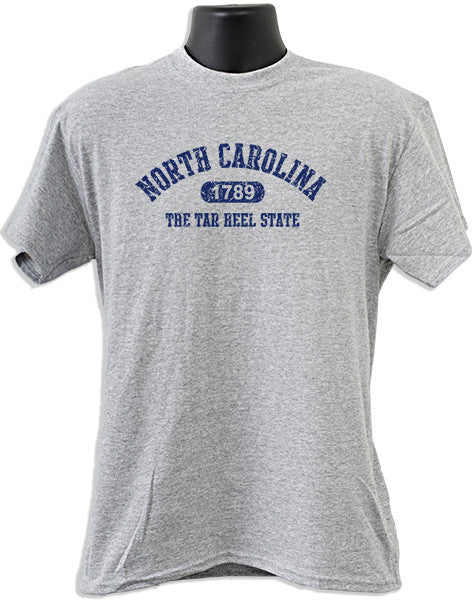 T-Shirt North Carolina Distressed SPORT GREY