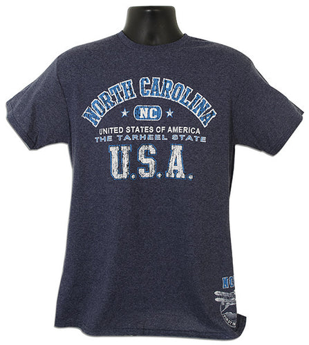 T-Shirt North Carolina 2-Hit DENIM HEATHER