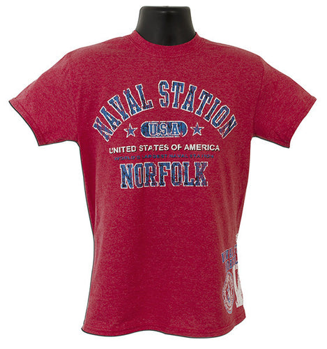 T-Shirt NSN Norfolk 2-Hit HEATHER RED XX