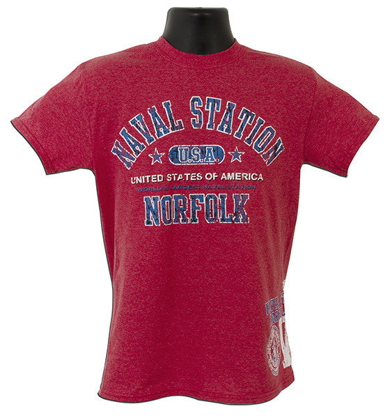 T-Shirt NSN Norfolk 2-Hit HEATHER RED XX
