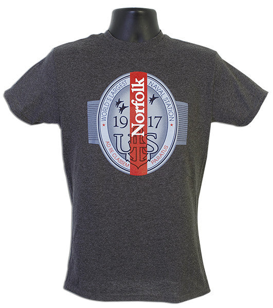 T-Shirt Norfolk Label CHARCOAL HEATHER