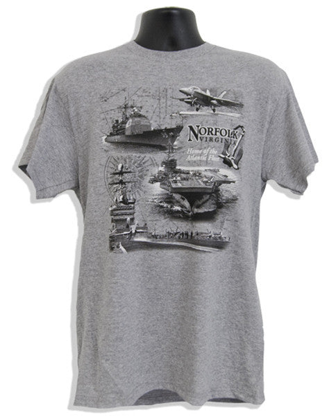 T-Shirt Norfolk Scroll Scene SPORT GREY