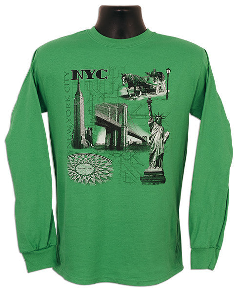Long Sleeve T - NYC Montage IRISH