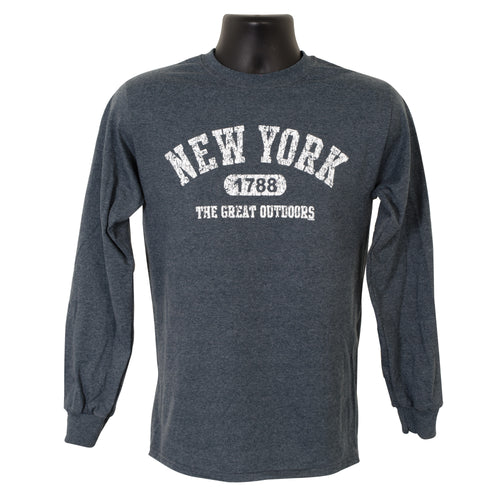 TSNY05R LONG-SLEEVE T - New York 1788 DARK HEATHER