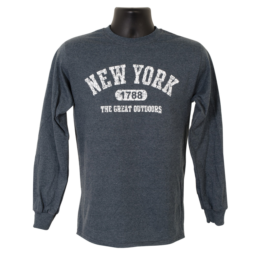 TSNY05R LONG-SLEEVE T - New York 1788 DARK HEATHER