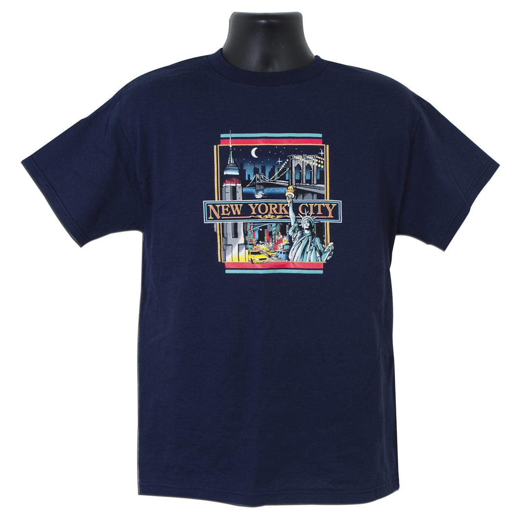TSNY10N T-Shirt New York at Night NAVY