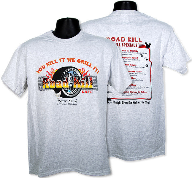 T-Shirt Road Kill Cafe 2-Side NEW YORK Black